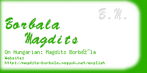 borbala magdits business card